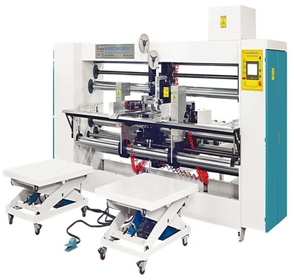 Máquina de costura semiautomática de doble cabeza 7180mm 11kw para cartón corrugado