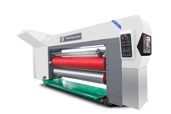 Transferencia de vacío de borde de plomo 4 impresora de color Slotter Die Cutter Vibrator Stacker Operación sencilla