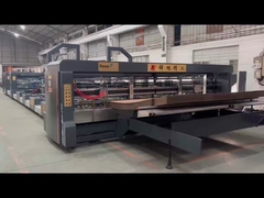 Máquina de pegamento automática azul caja corrugada de alta precisión con costuras